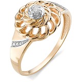 Женское золотое кольцо с бриллиантами, 1611824