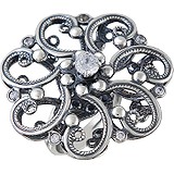 Женское серебряное кольцо с куб. циркониями, 1614640