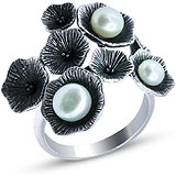Silver Wings Женское серебряное кольцо с пресн. жемчугом, 1617456