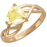 Женское золотое кольцо с цитрином, 1617968