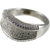 Женское серебряное кольцо с куб. циркониями, 1670192