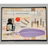 La Kaligrafica Набор для каллиграфии: перо сиреневое + чернила + подставка + 8 перьев 530, 1675312