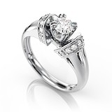 Золотое кольцо с бриллиантами, 1679920