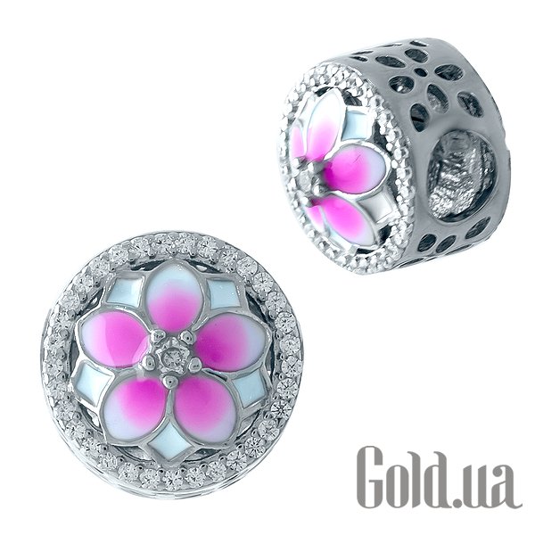 

Наборная подвеска Fresh Jewelry, Серебряная наборная подвеска с куб. циркониями и эмалью