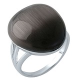 Женское серебряное кольцо с кошачьим глазом, 1681200