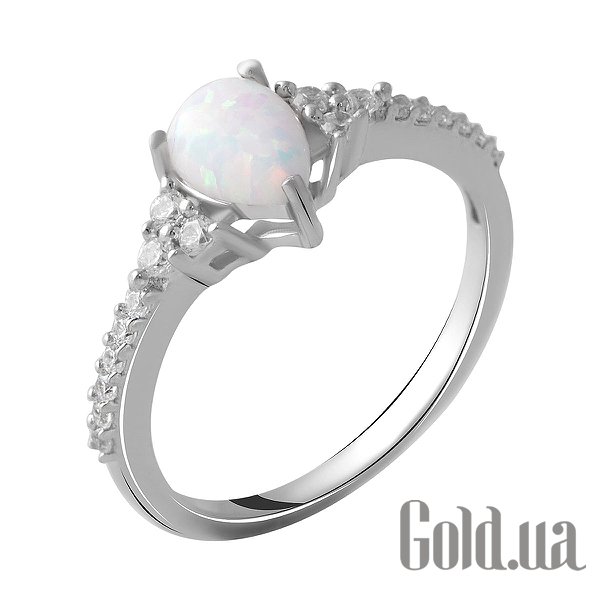 

Женские кольца Fresh Jewelry, Женское серебряное кольцо с куб. циркониями и опалом, 16.5