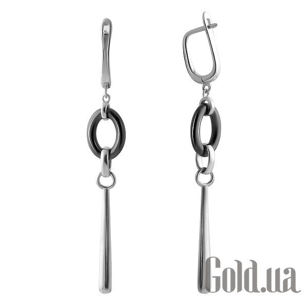 

Серьги с подвесками Fresh Jewelry, Серебряные серьги с керамикой