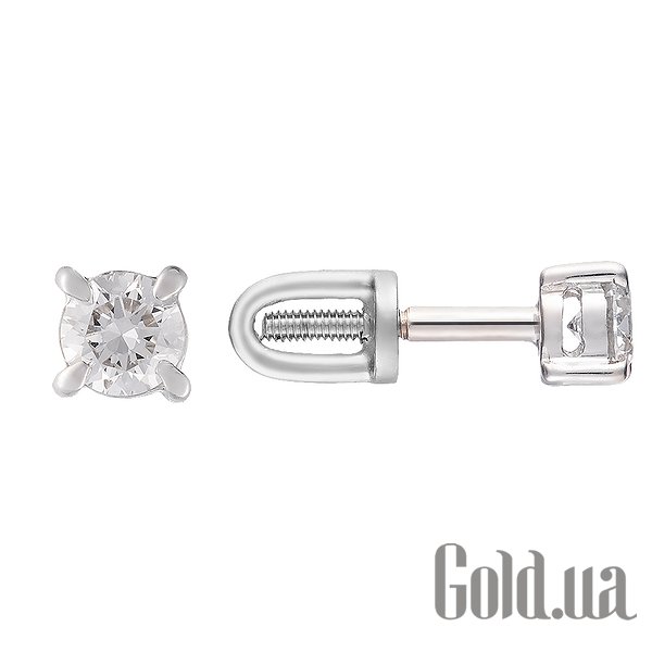 

Серьги-гвоздики Fresh Jewelry, Золотые серьги с бриллиантами