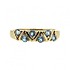 Женское золотое кольцо с топазами - фото 4