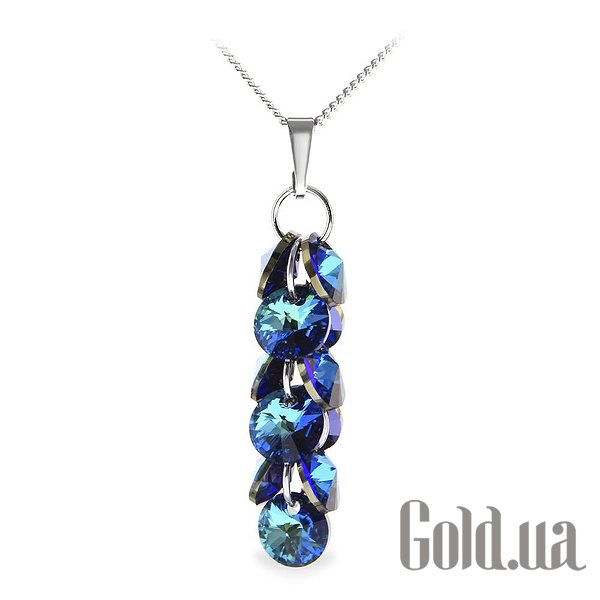 

Женские колье и кулоны Kobi, Стальной, Кулон с цепочкой с кристаллами Swarovski