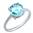 Женское серебряное кольцо с топазом - фото 1