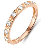 Золотое обручальное кольцо с бриллиантами, 1602865