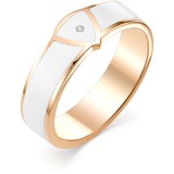 Золотое обручальное кольцо с бриллиантом, 1603633