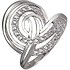 Женское серебряное кольцо с куб. циркониями - фото 1