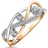 Женское золотое кольцо с бриллиантами, 1700913