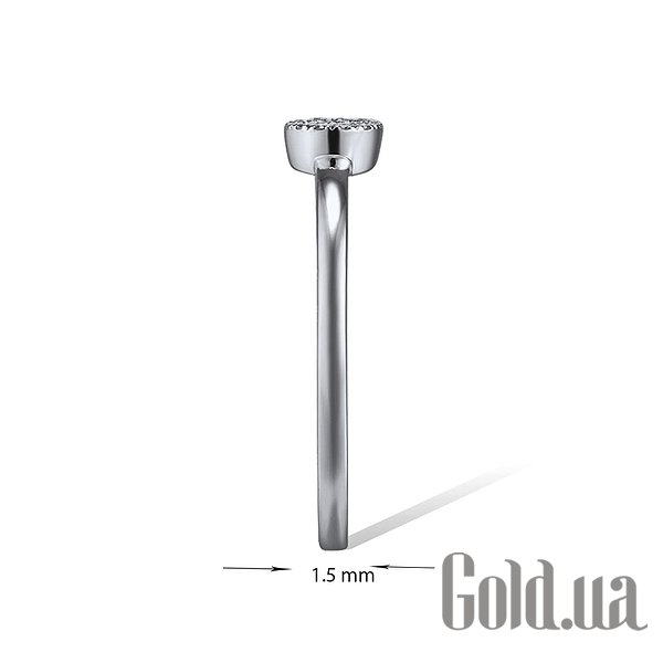 Обручка Lurie Jewelry Золота каблучка з діамантами, 20