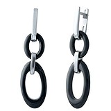 Срібні сережки з керамікою, 1794865