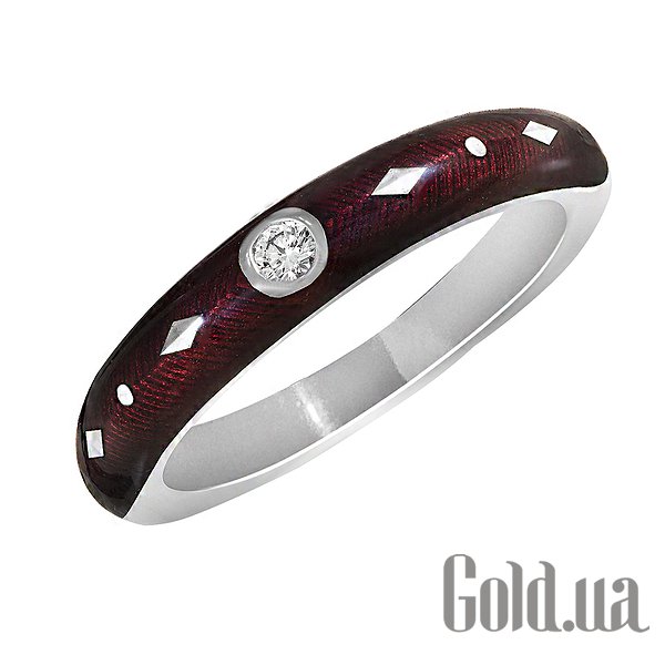 Купить Victor Mayer Золотое обручальное кольцо с бриллиантом и эмалью