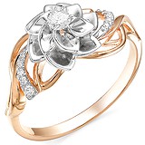 Женское золотое кольцо с бриллиантами, 1555762