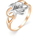 Женское золотое кольцо с бриллиантом, 1604146