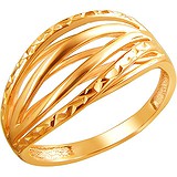 Женское серебряное кольцо в позолоте, 1608242