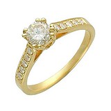 Золотое кольцо с бриллиантами, 1625906