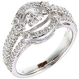 Женское золотое кольцо с бриллиантами, 1640754
