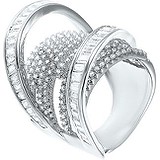 Женское серебряное кольцо с куб. циркониями, 1670194