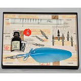 La Kaligrafica Набор для каллиграфии: перо голубое + чернила + подставка + 8 перьев 530, 1675314