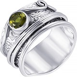 Женское серебряное кольцо с перидотом, 1676594