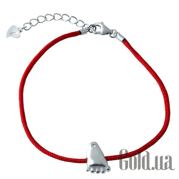 

Шнурок на руку Fresh Jewelry, Тканевый шнурок на руку со вставками из серебра и куб. цирконием, 17