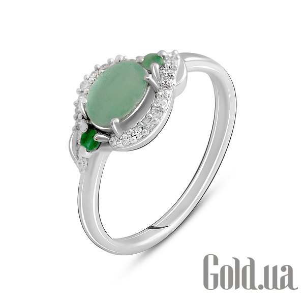 

Женские кольца Fresh Jewelry, Женское серебряное кольцо с куб. циркониями и изумрудами, 17.5
