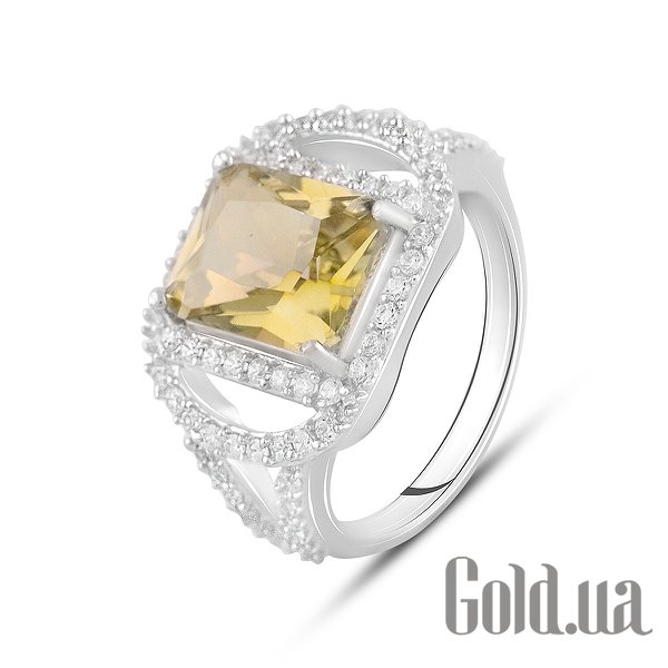 

Женские кольца Fresh Jewelry, Женское серебряное кольцо с куб. циркониями и топазом, 16