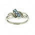 Женское золотое кольцо с топазами и бриллиантами - фото 1