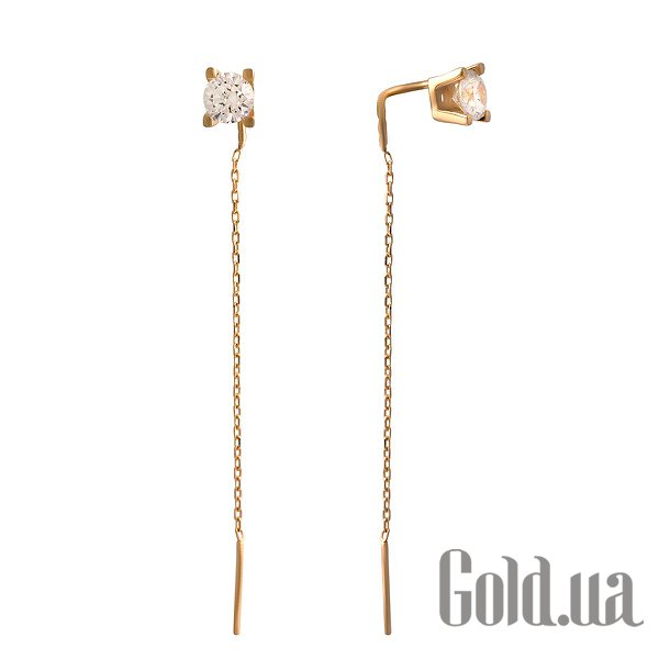 

Серьги с подвесками Fresh Jewelry, Золотые серьги с куб. циркониями