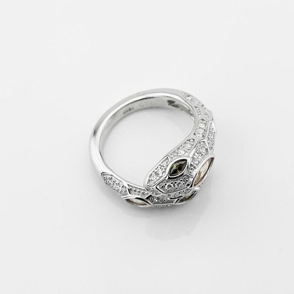 Женское серебряное кольцо с куб. циркониями DIA3102800 – изображение 2