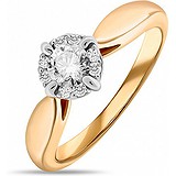 Золотое кольцо с бриллиантами, 1528883