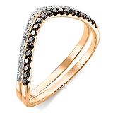 Женское золотое кольцо с бриллиантами, 1611827