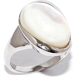 Silver Wings Женское серебряное кольцо с перламутром, 1618227
