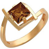 Женское золотое кольцо с раухтопазом, 1639475