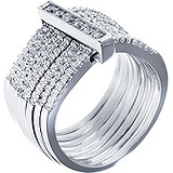 Женское серебряное кольцо с куб. циркониями, 1669427