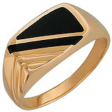 Мужское золотое кольцо с ониксами, 1688627