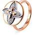 Kabarovsky Женское золотое кольцо с бриллиантами и эмалью - фото 1