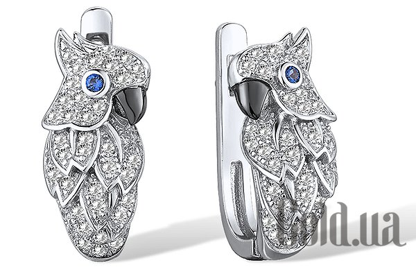 

Серьги Lurie Jewelry, Серебряные серьги с куб. циркониями