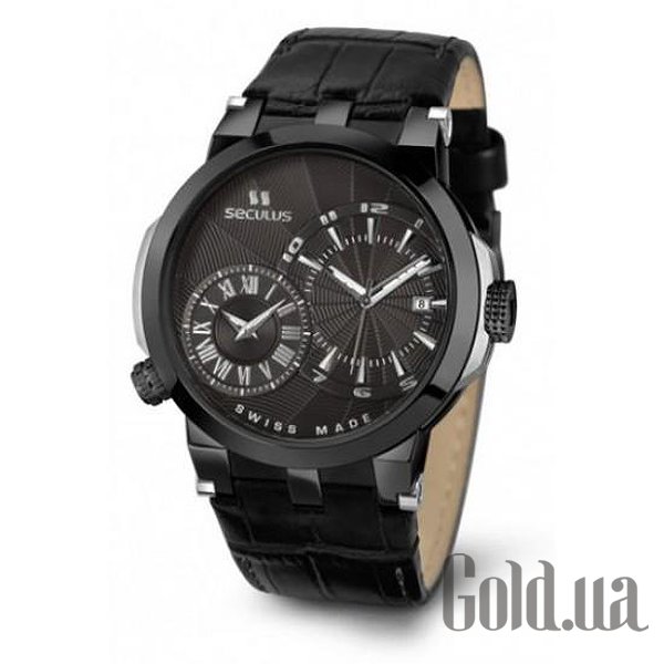 Купить Seculus Мужские часы 4511.5.775.751 black, ipb, black leather