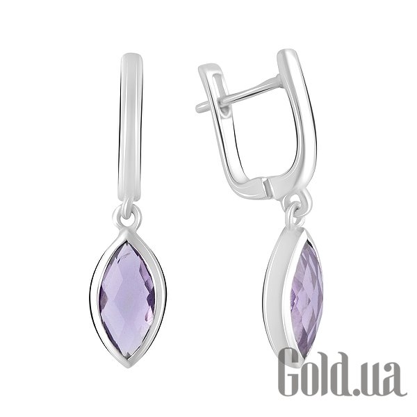 

Серьги с подвесками Fresh Jewelry, Серебряные серьги с аметистами