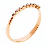 Золотое обручальное кольцо с бриллиантами, 1765171