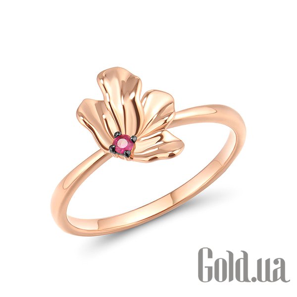 

Кольцо Lurie Jewelry, Женское золотое кольцо с рубином, 17