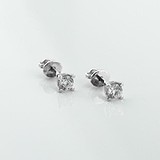 Золотые серьги с бриллиантами, 1795379