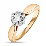 Золотое кольцо с бриллиантами, 1528884